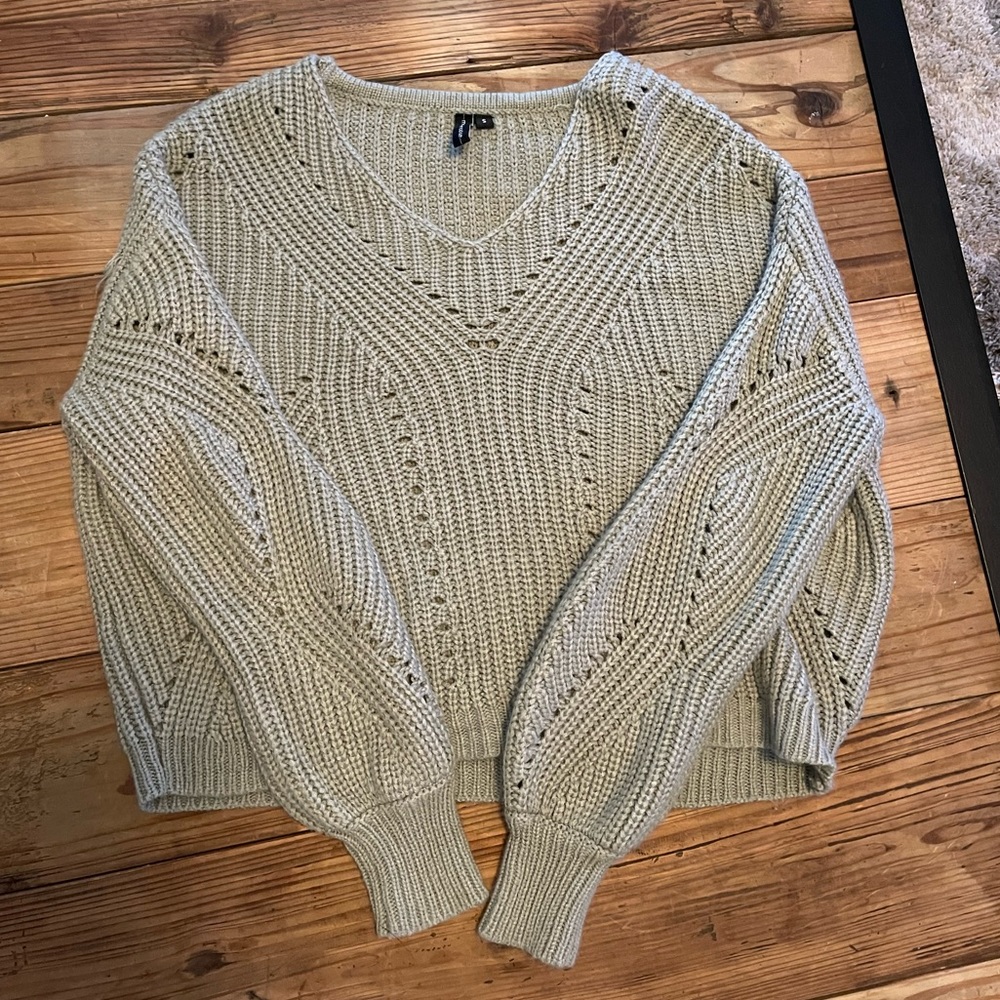 Sage Green Knit Sweater